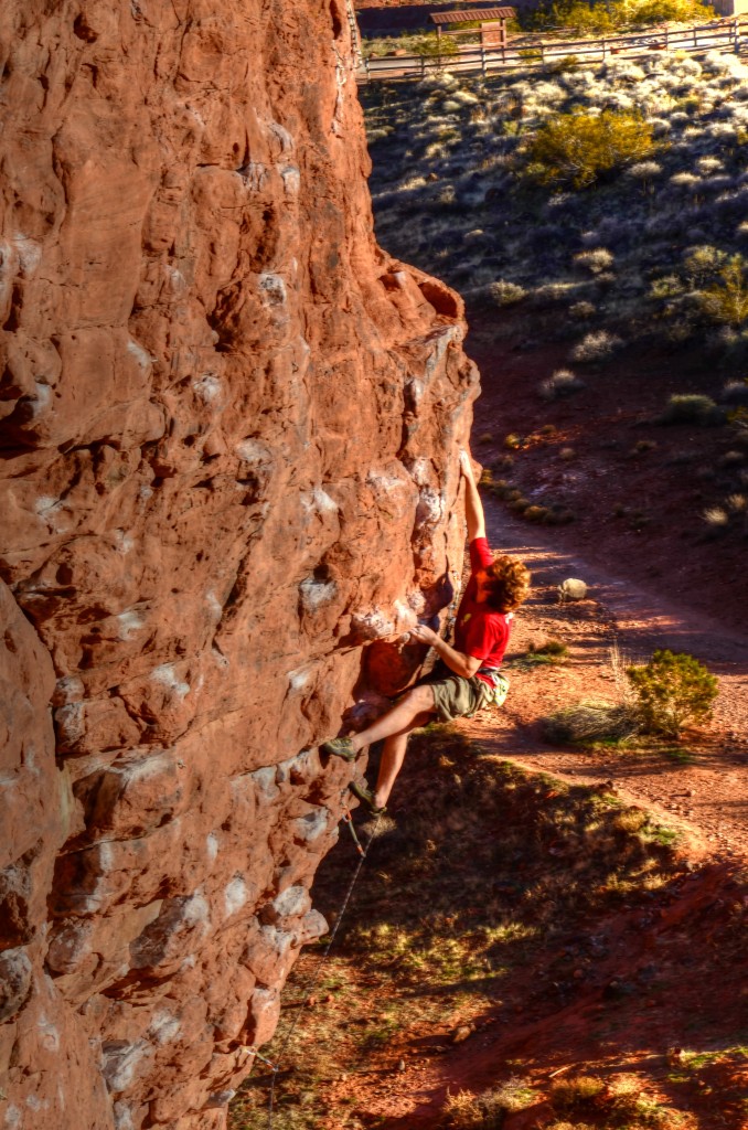 Second Coming 5.12a chuckawalla wall st. george utah