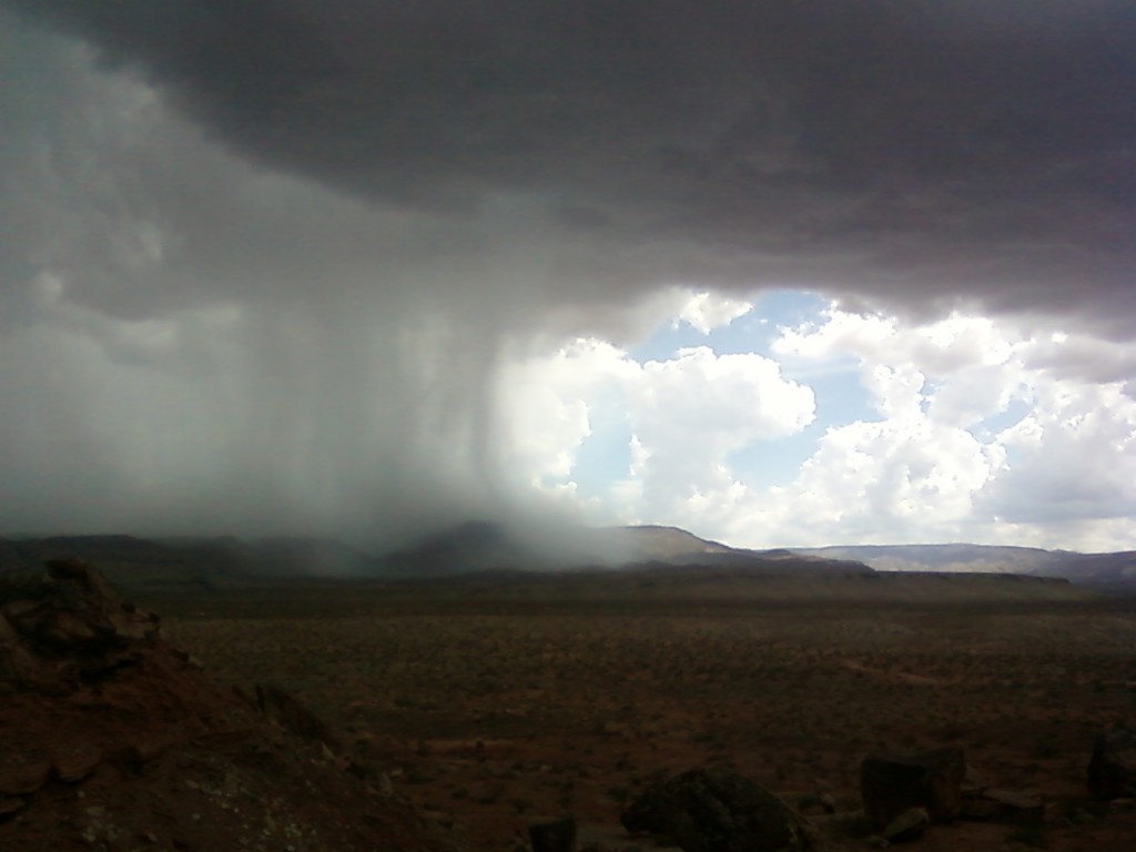 Monsoon storm, Arizona Strip.