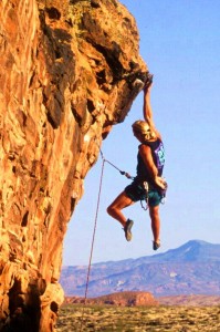 Rob Foster on Indecent Exposure 5.11b Cougar Cliffs