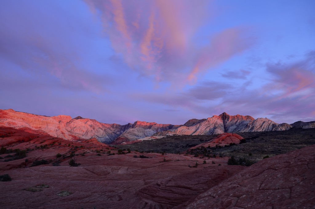 petrified dunes and morning light snow canyon state park