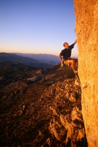 rock climbing on the Beaver dam wall